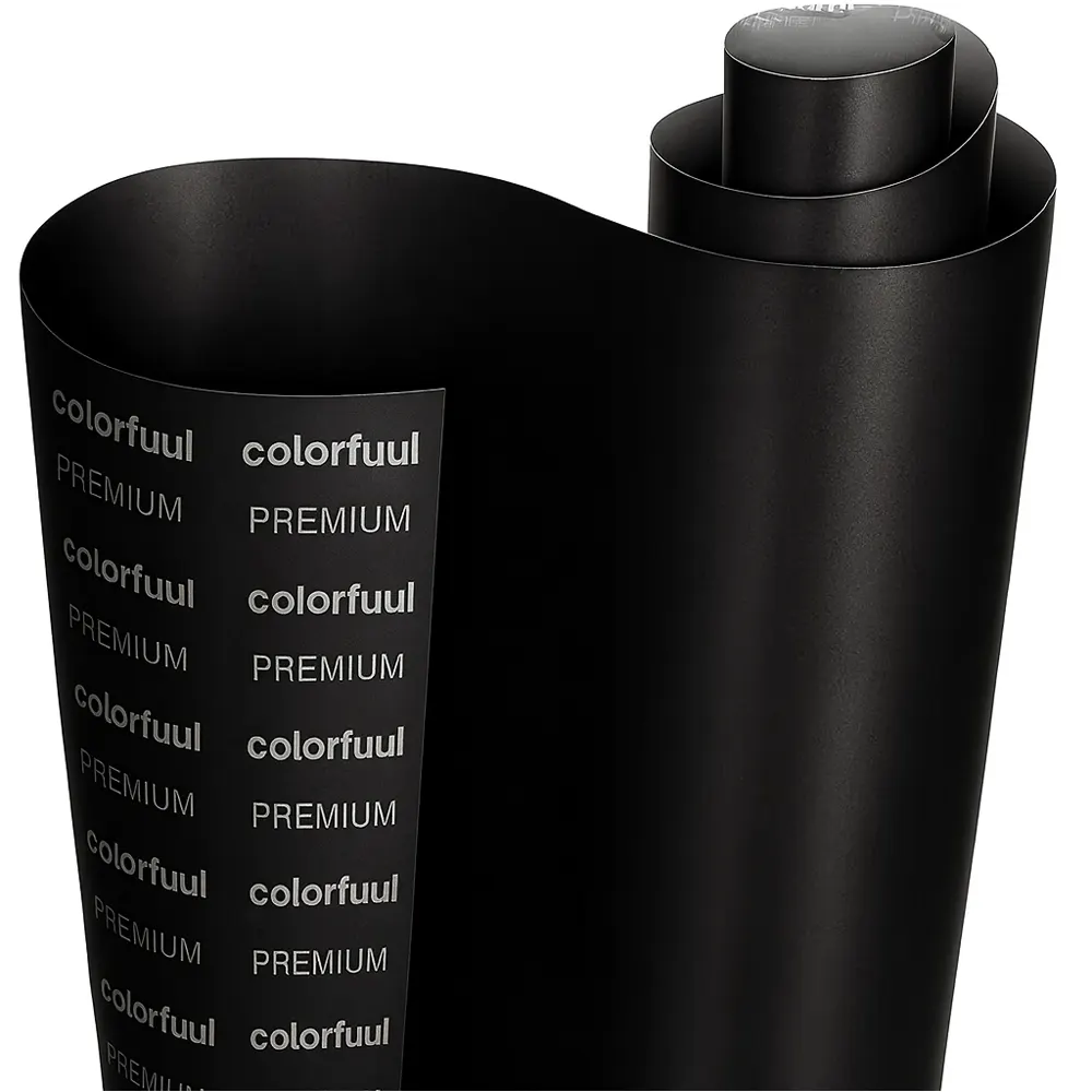 Premium-Matt-Metallic-Schwarz-Autofolie