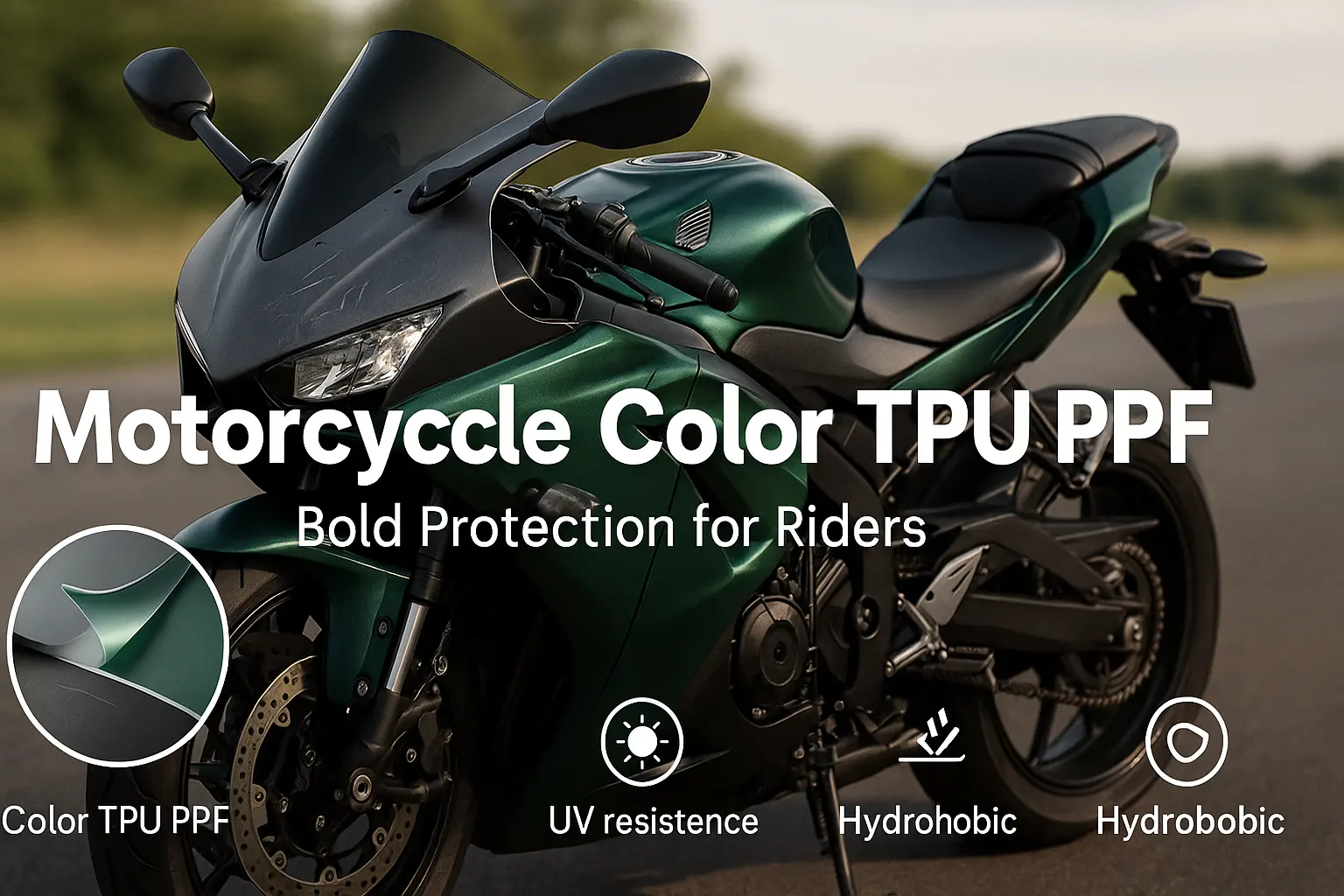 Motorradfarbe TPU PPF