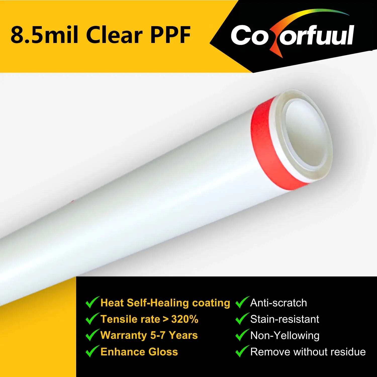 8.5mil Clear Lackschutzfolie