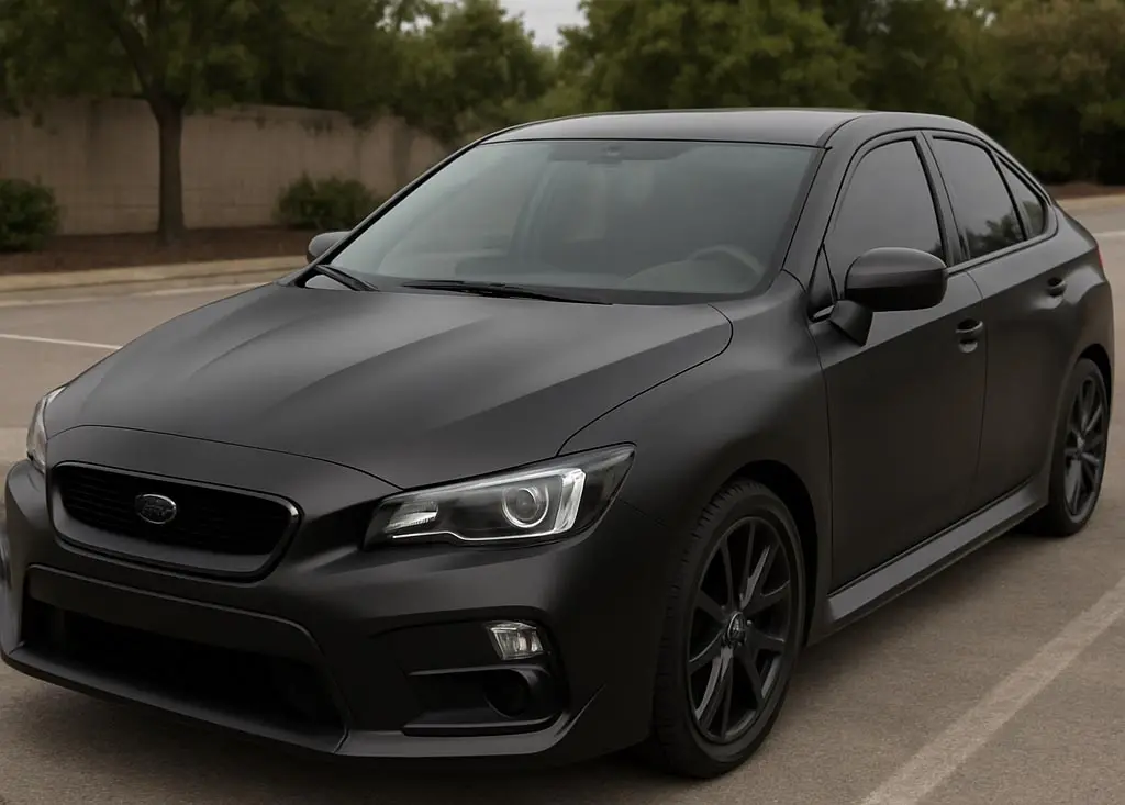 Matte Satinschwarzer Wickel