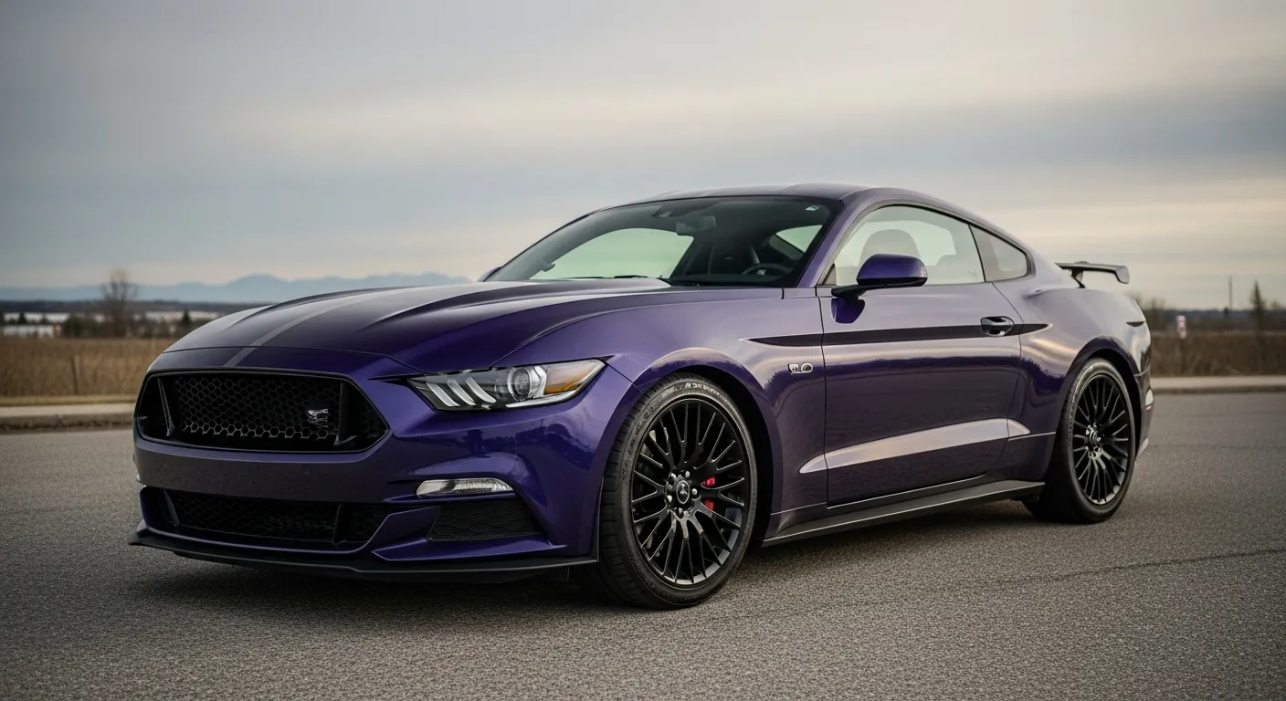 Midnight Purple Mustang
