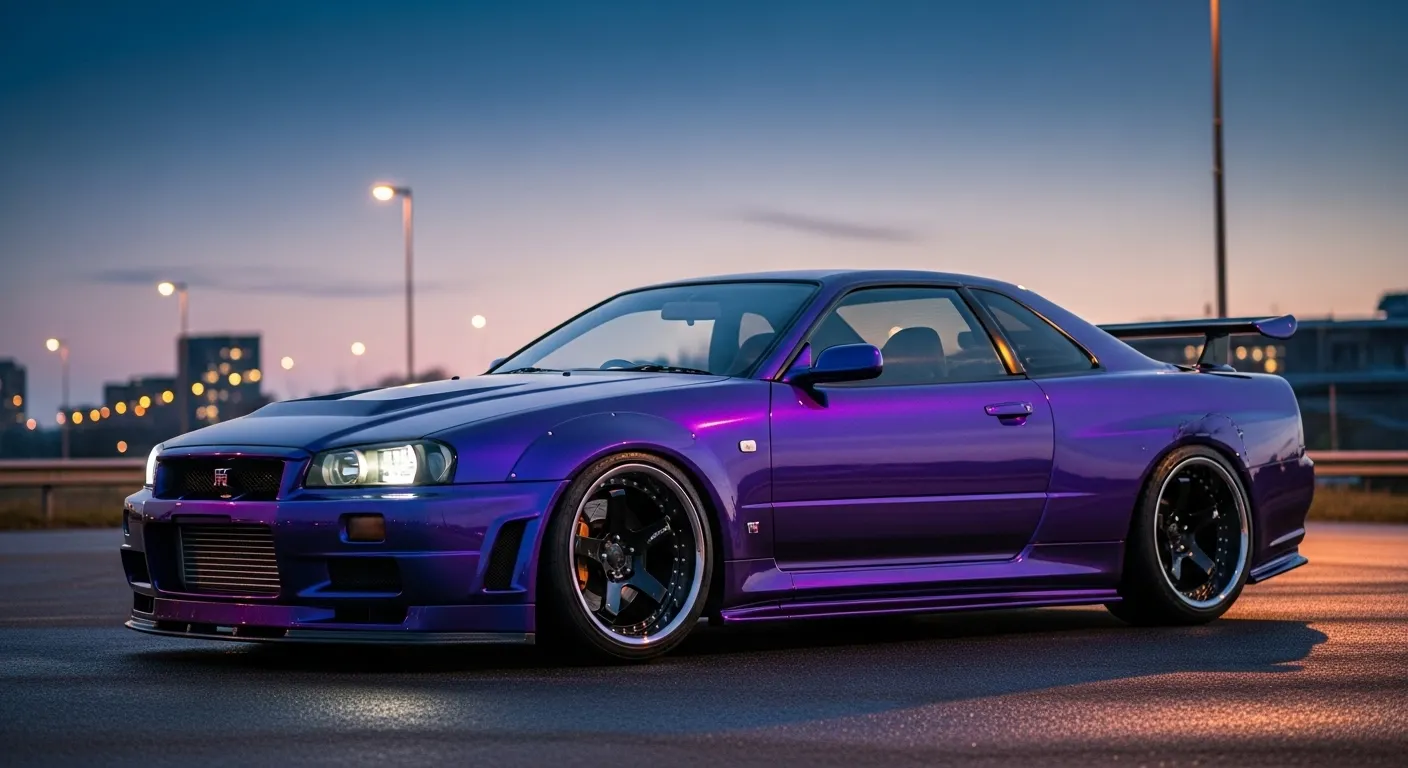 Midnight Purple Lack für GTR R34