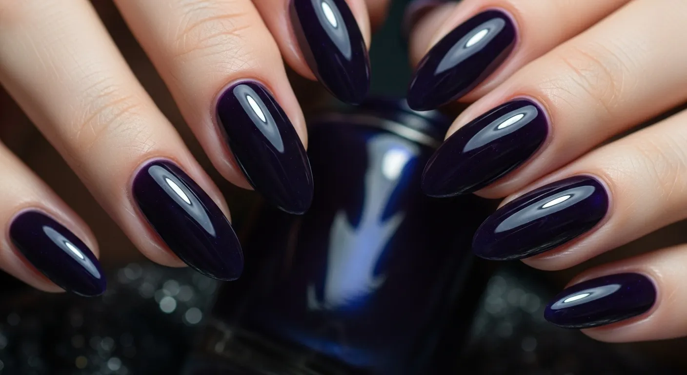 Midnight Purple Nails