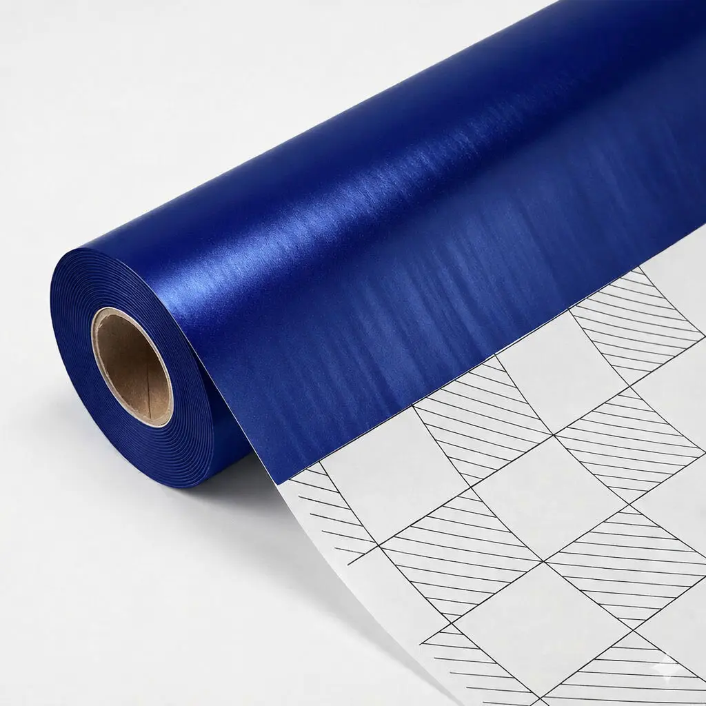 Tiefblaue Vinylwicklung