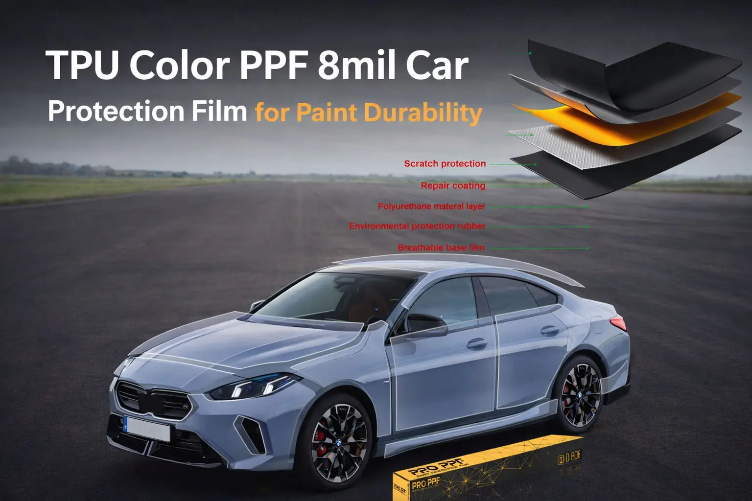 TPU Color PPF 8 mil Autoschutzfolie: Die ultimative Lösung für Fahrzeuglackpflege